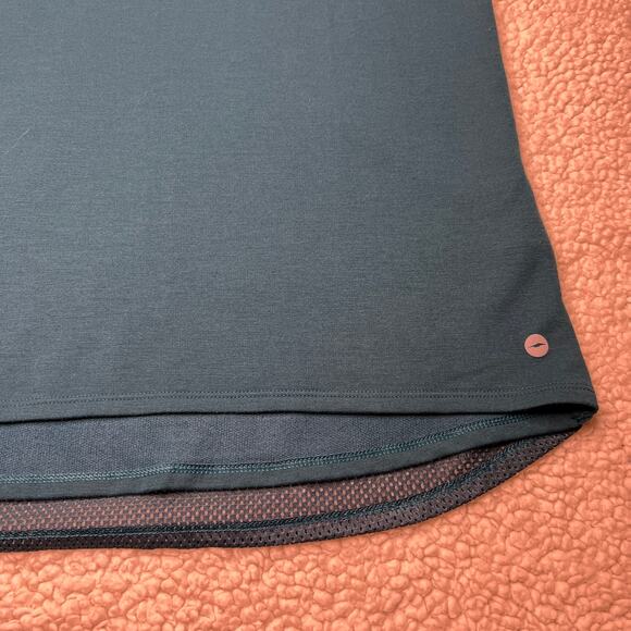 Avia Teal Short Sleeve Layered Athletic Top XXL 18 - Picture 3 of 11